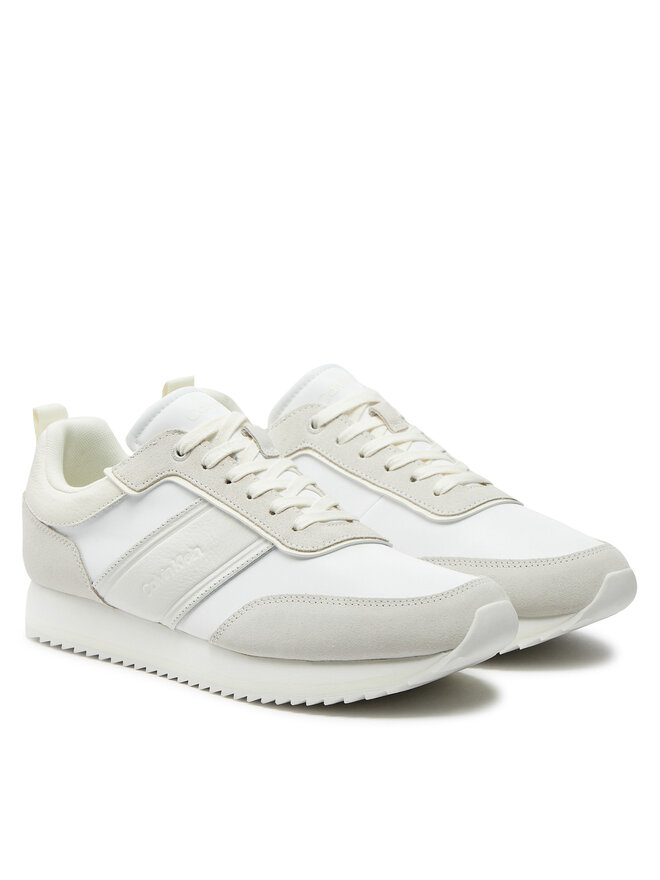 Calvin Klein Sneakers Calvin Klein Low Top Lace Up Mix HM0HM01554 Bianco