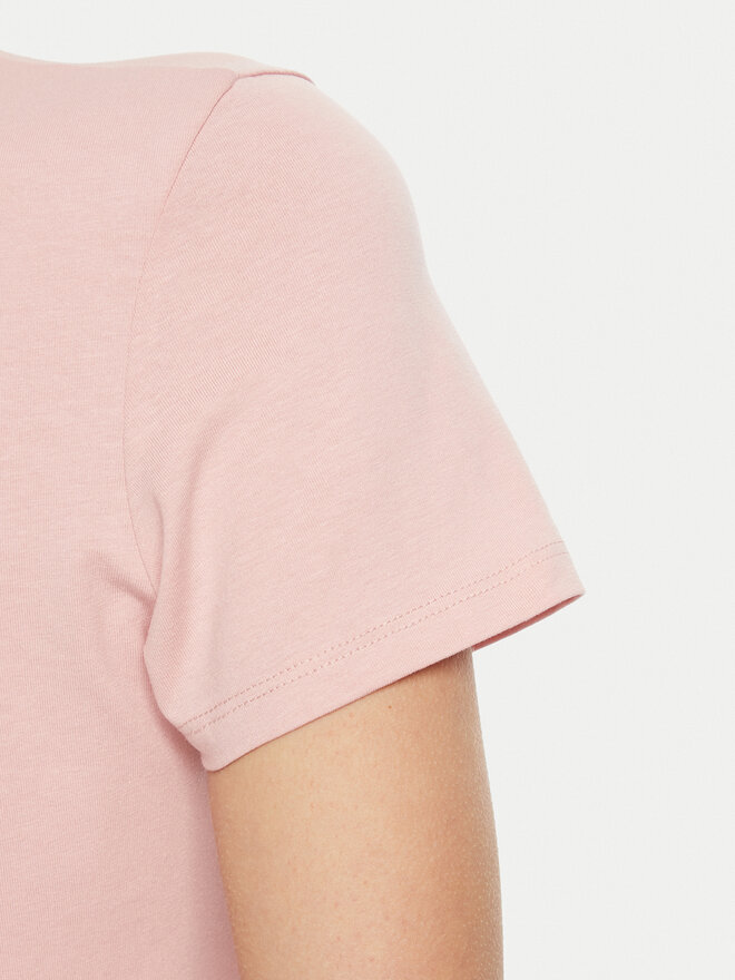 Guess Guess T-shirt O5RI01 KBBU1 Ružičasta Slim Fit