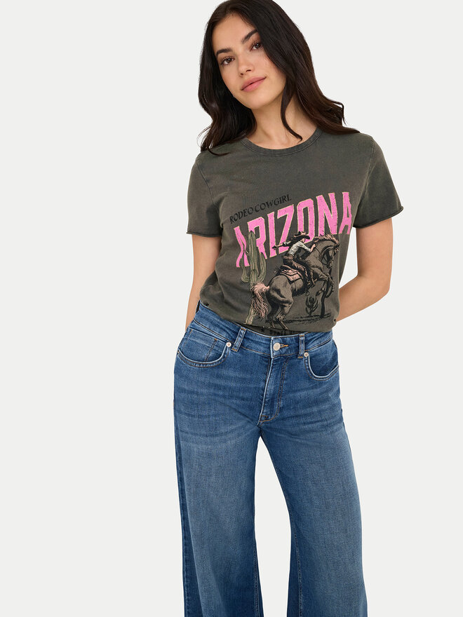 ONLY ONLY Camiseta Lucy 15215721 Gris Regular Fit