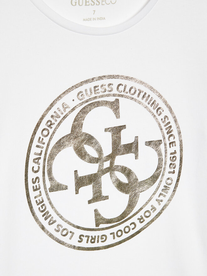 Guess Guess Majica J3GI02 K6YW3 Bela Regular Fit