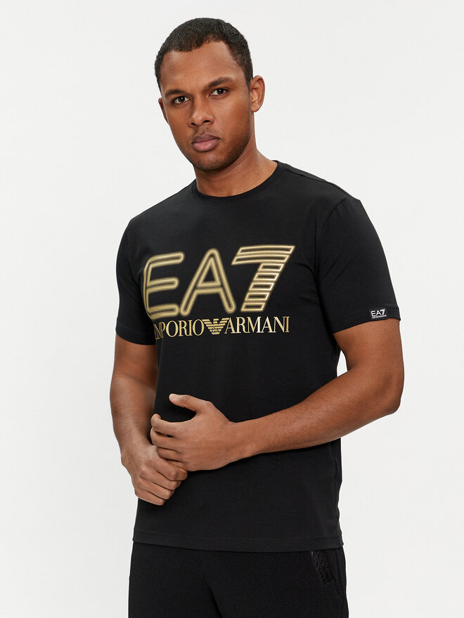 EA7 Emporio Armani EA7 Emporio Armani Póló 7M001106 AF10373 MC004 Fekete Regular Fit