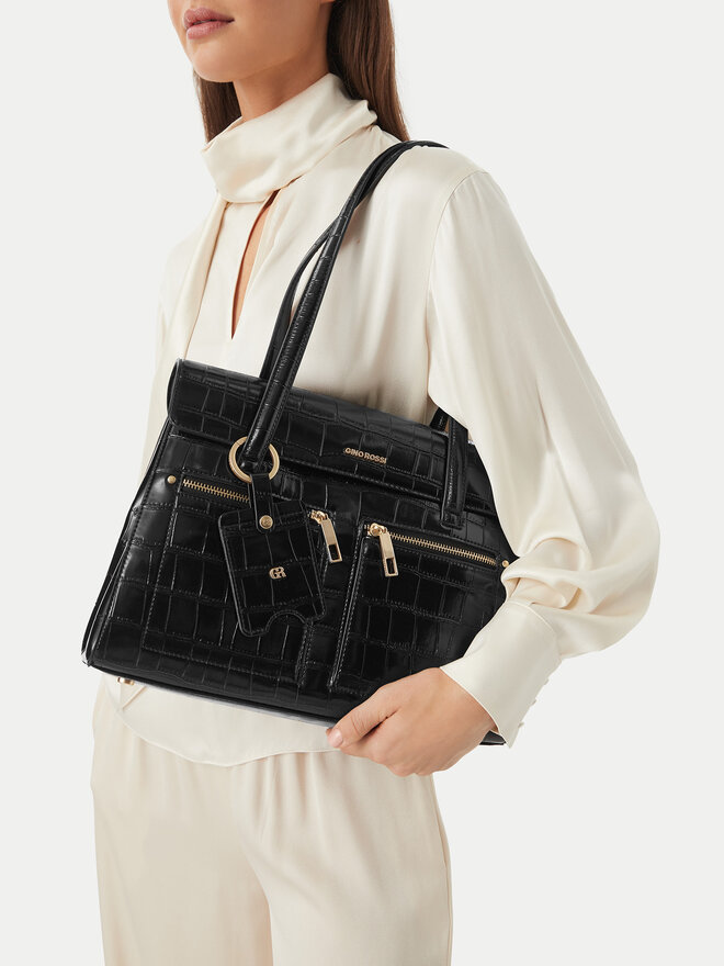 GINO ROSSI Handtasche GINO ROSSI C-LDA8555. Schwarz