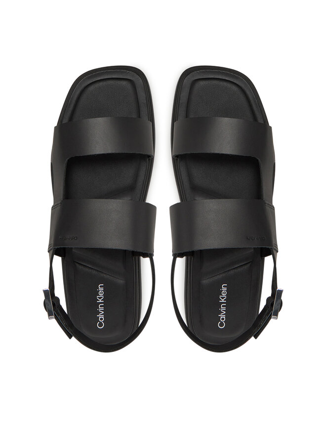 Calvin Klein Sandały Calvin Klein Back Strap W/ Buckle HM0HM01736 Czarny