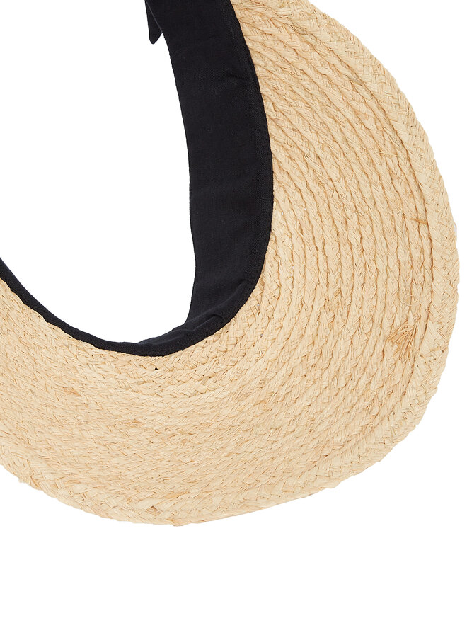Calvin Klein Daszek Calvin Klein Ck Linen Headband Straw Visor K60K612916 Beżowy