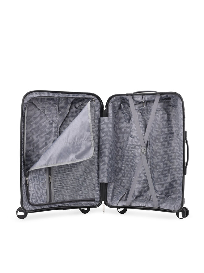 Semi Line Μεσαία Βαλίτσα Semi Line T5908-3 Μαύρο
