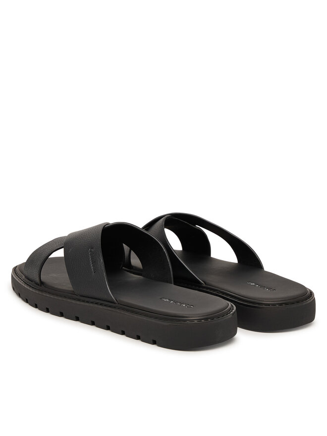 Calvin Klein Pantoletten Calvin Klein Sq Molded Sandal Xcross Lth HM0HM02235 Schwarz