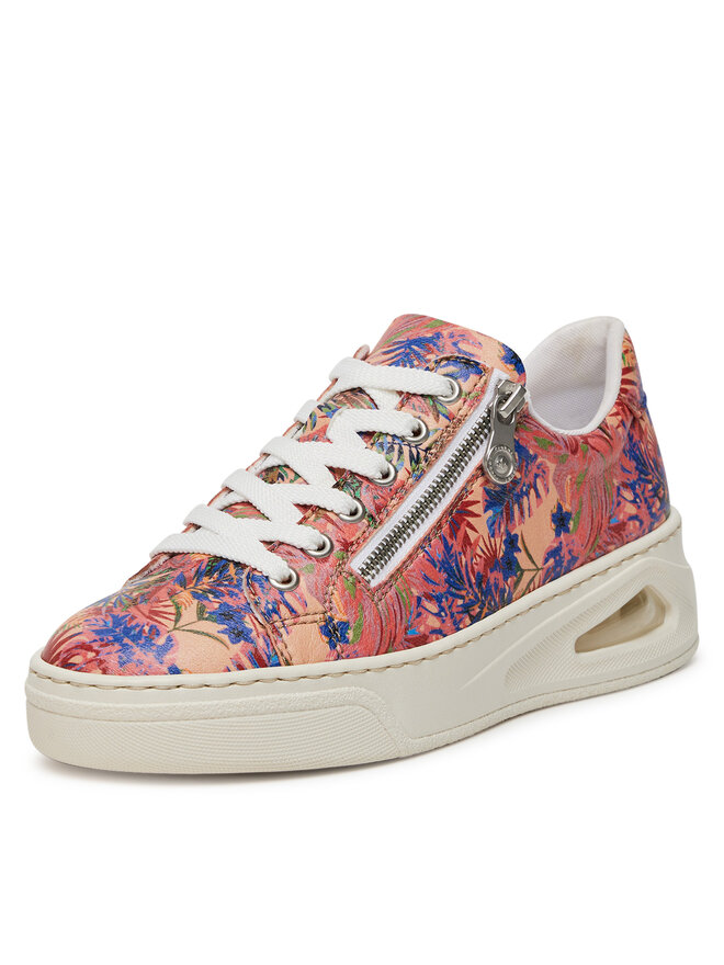 Rieker Sneakersy Rieker N6401-90 Růžová