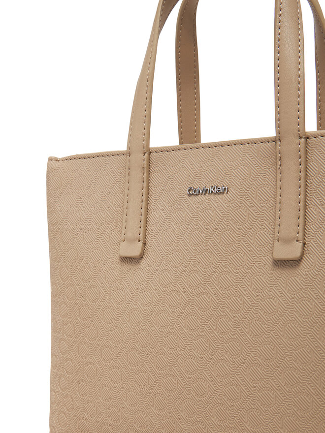 Calvin Klein Kabelka Calvin Klein Ck Must Small Tote_Mono K60K613023 Hnědá