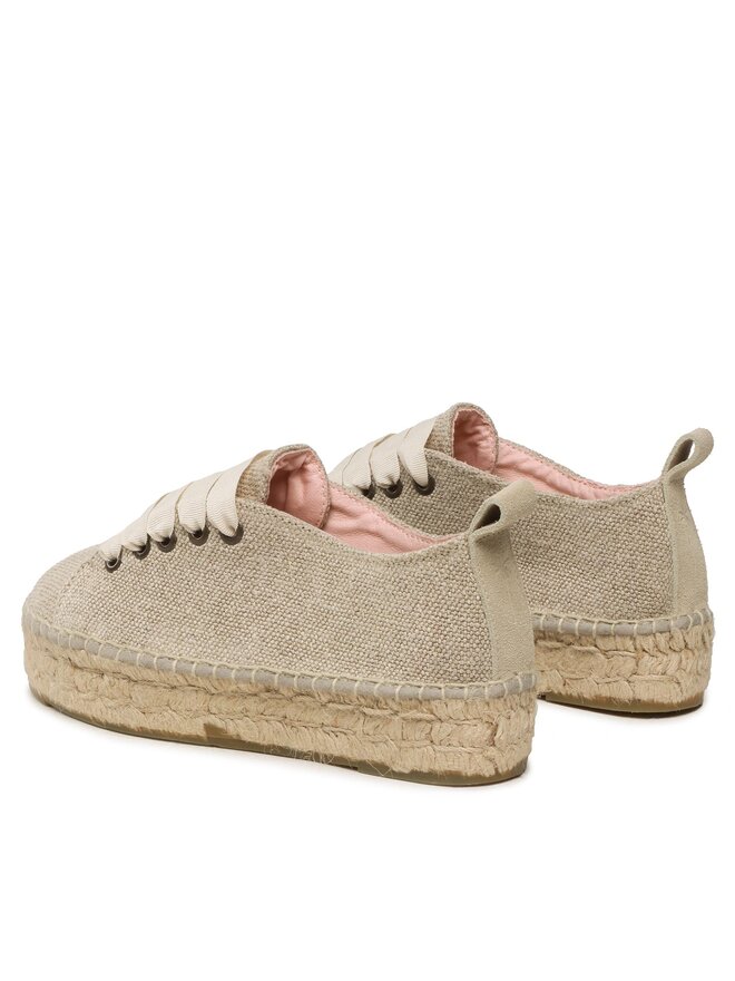 Manebi Espadrilles Manebi Lace-Up Espadrilles O 7.1 E0 Beige