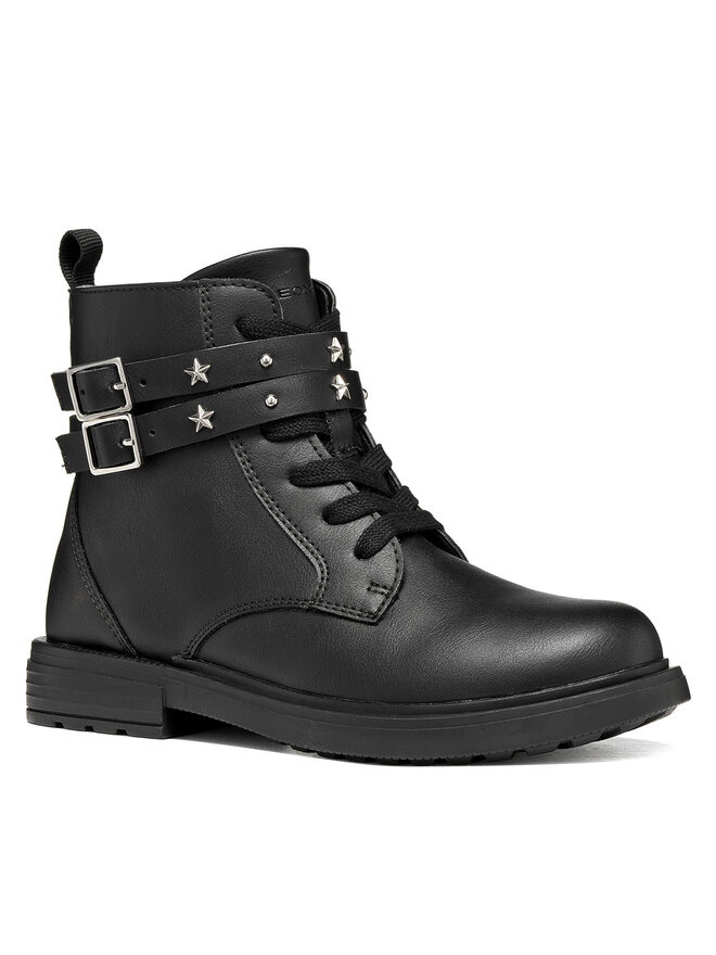 Geox Schnürschuhe Geox J Eclair Girl J669QJ 000BC C9999 M Schwarz