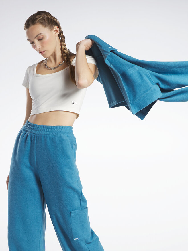 Reebok Reebok Футболка Reebok Classics Cropped Jersey T-Shirt HS0362 Білий