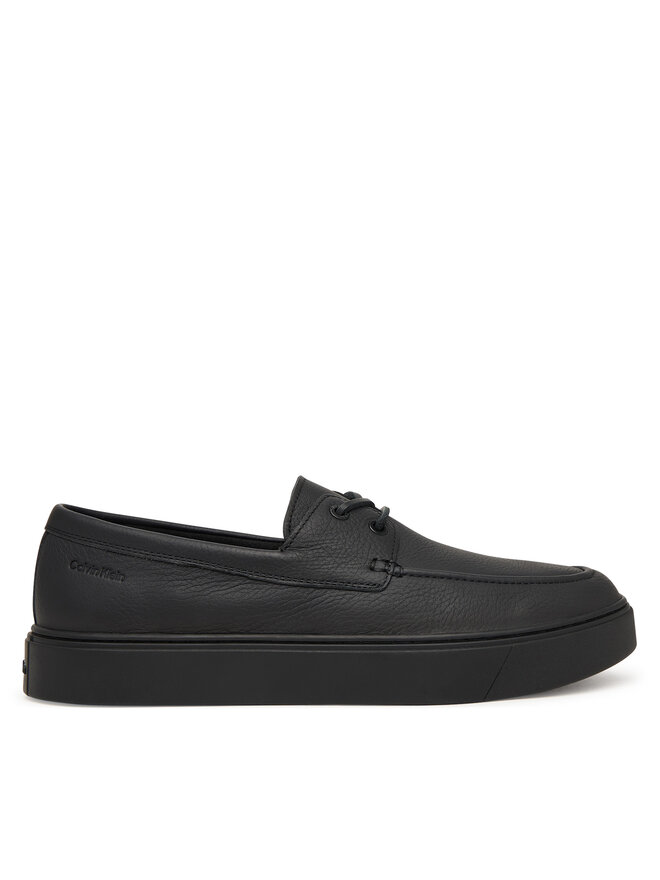 Calvin Klein Halbschuhe Calvin Klein Hybrid Clean Boat Shoe Lth HM0HM02233 Schwarz