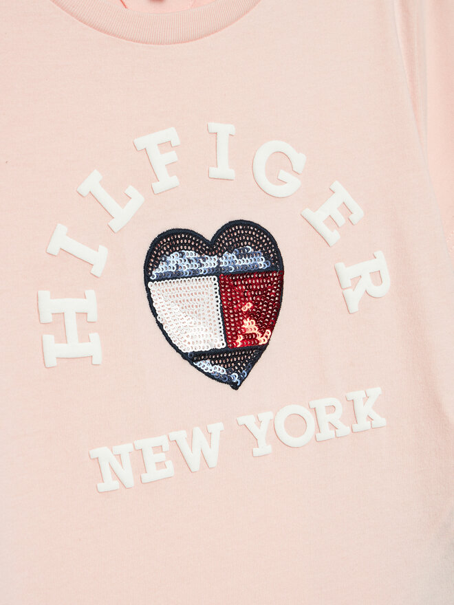Tommy Hilfiger Tommy Hilfiger Marškinėliai KG0KG07857 D Rožinė Regular Fit