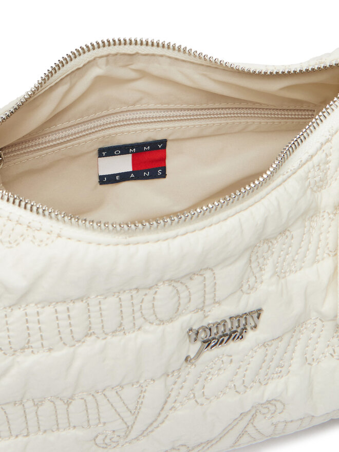 Tommy Jeans Handtasche Tommy Jeans Tjw Icon Aop Shoulder Bag AW0AW18467 Weiß