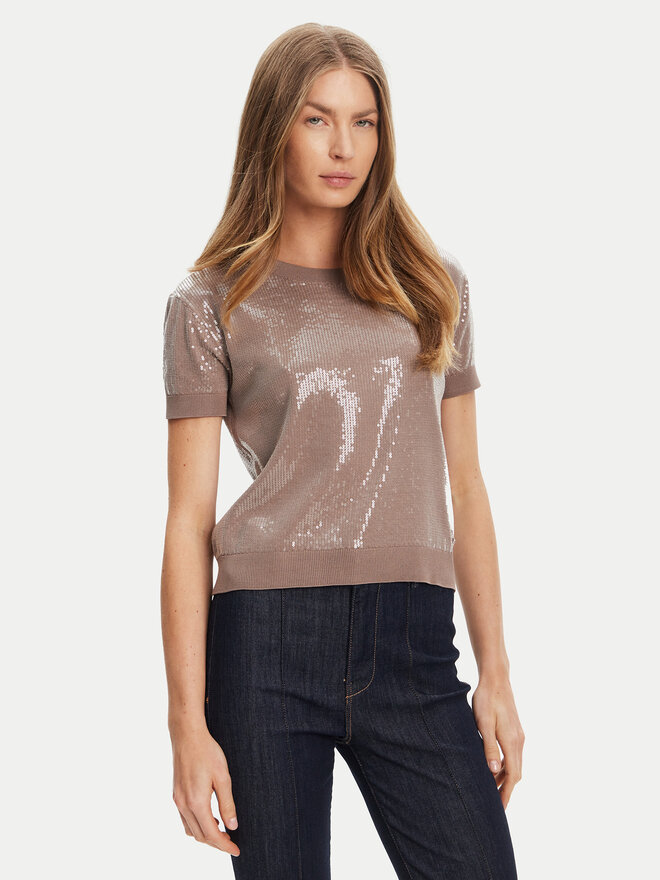 Guess Guess Jersey W5YR21 Z3E70 Marrón Regular Fit