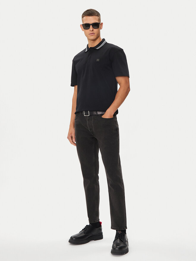 HUGO Hugo Поло Doucano 50510036 Чорний Regular Fit