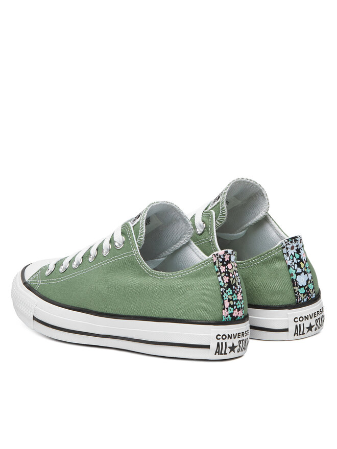 Converse Trampki Converse Chuck Taylor All Star Mini Flowers A14982C Zielony