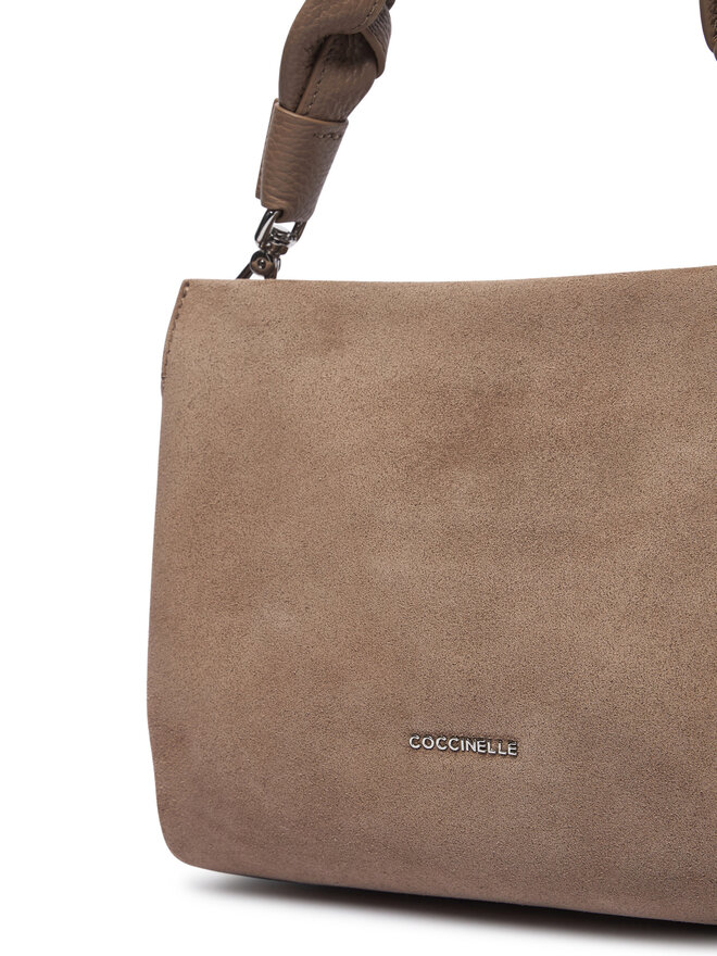Coccinelle Handtasche Coccinelle P6P Boheme Suede Bimaterial E1 P6P 58 01 01 Dunkelbeige