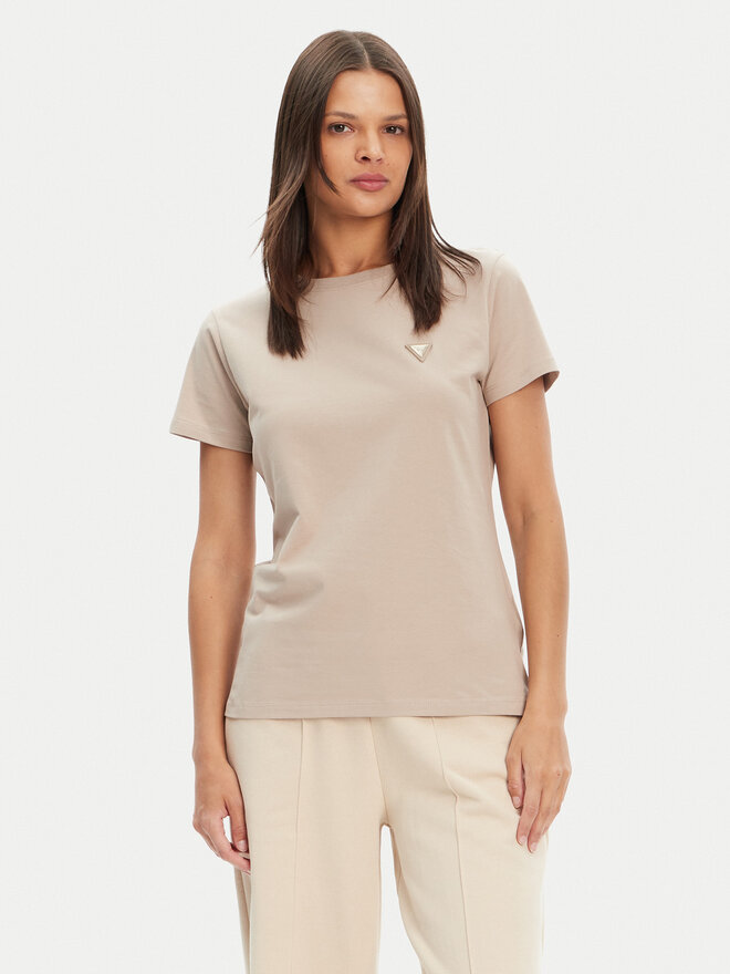 Guess Guess T-Shirt V4YI09 J1314 Beige Regular Fit