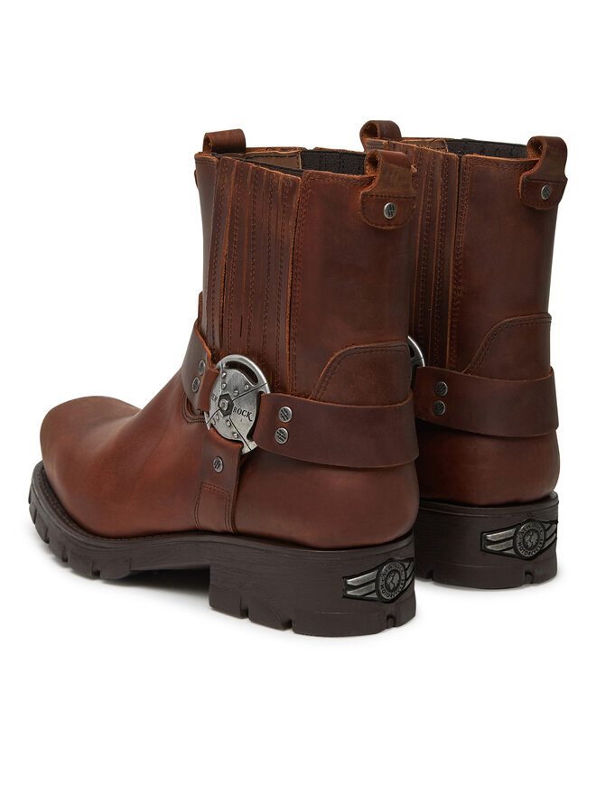 NEW ROCK Jātnieku stila puszābaki NEW ROCK M-7605-S20 Brūns