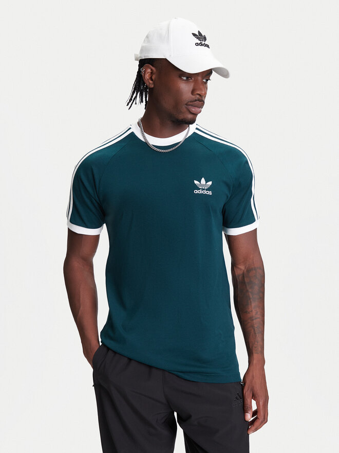 adidas adidas Camiseta adicolor Classics 3-Stripes JY1374 Verde Slim Fit