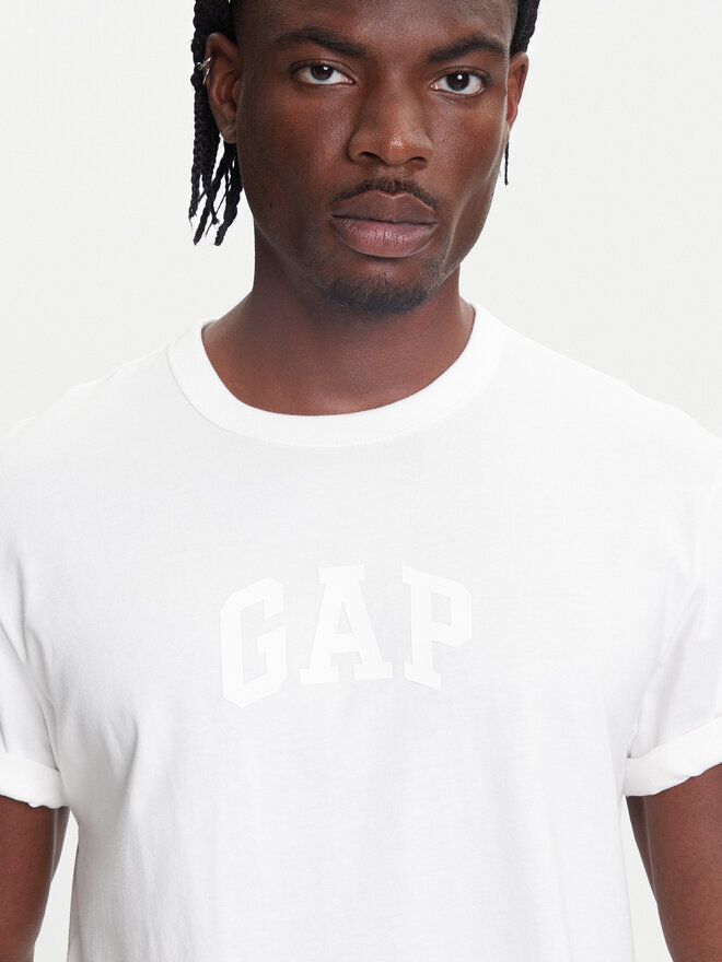 Gap Gap Marškinėliai 782369-01 Balta Regular Fit