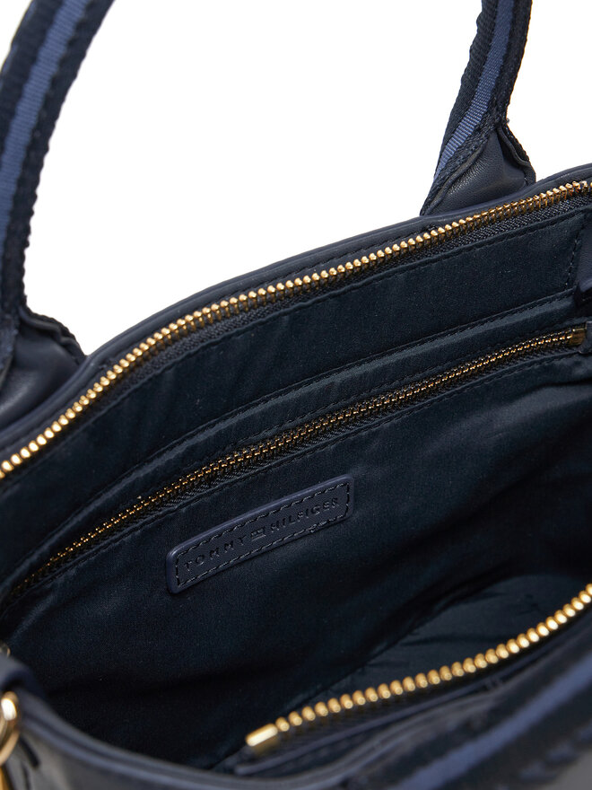 Tommy Hilfiger Táska Tommy Hilfiger Th Logotape Mini Tote AW0AW17201 Sötétkék