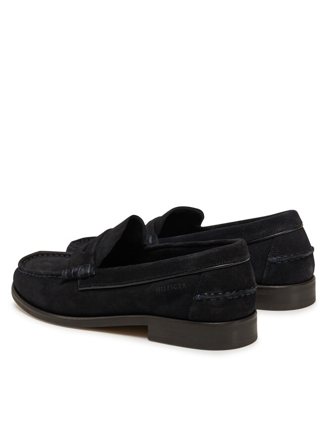 Tommy Hilfiger Μοκασίνια Tommy Hilfiger Classic Hilfiger Suede Loafer FM0FM05363 Σκούρο μπλε