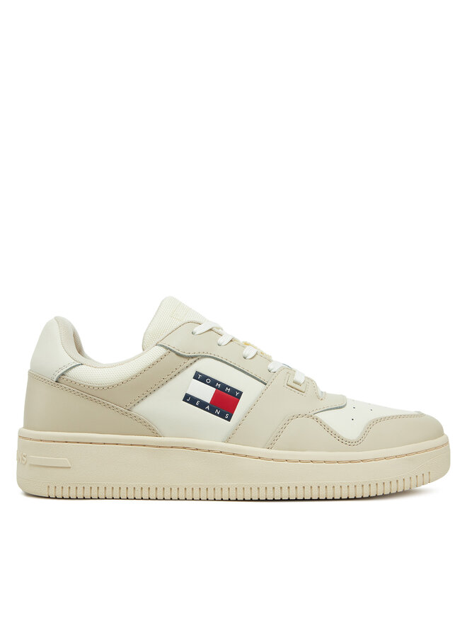 Tommy Jeans Sneakersy Tommy Jeans Tjm Retro Basket Ess EM0EM01395 Écru