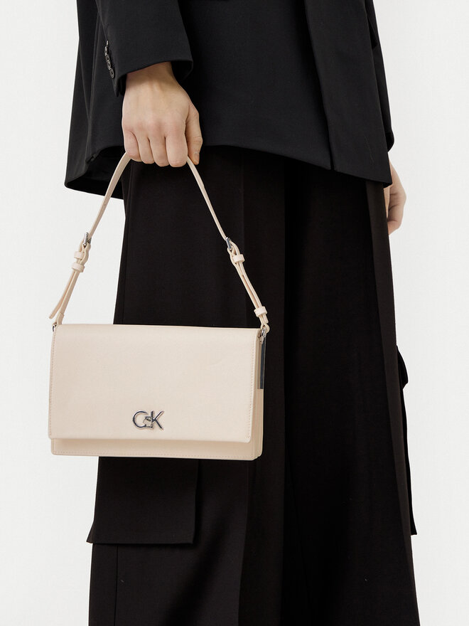 Calvin Klein Ročna torba Calvin Klein K60K612807 Écru