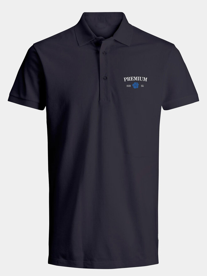 Jack&Jones Jack&Jones Polo marškinėliai Jprblaalfie 12259678 Tamsiai mėlyna Regular Fit