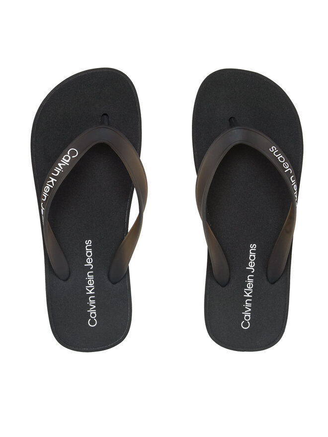 Calvin Klein Jeans Flip-flops Calvin Klein Jeans Beach Sandal Flatform Logo YW0YW01092 Fekete