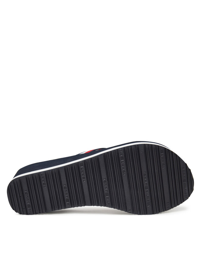 Tommy Hilfiger Flip-flops Tommy Hilfiger Th Corporate Wedge Beach Sandal FW0FW08520 Sötétkék