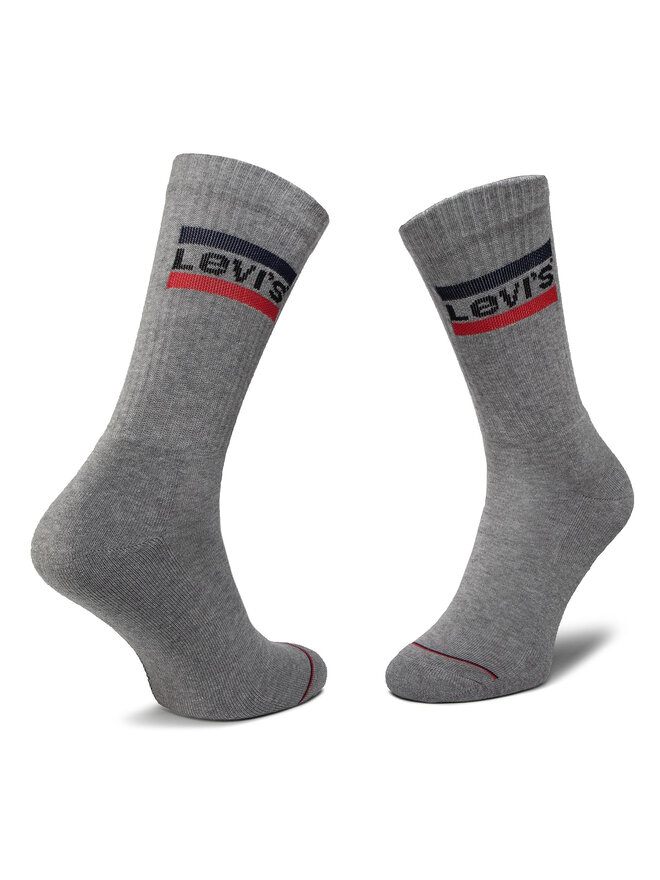 Levi's® Sada 2 párů vysokých ponožek unisex Levi's® 37157-0151 Šedá