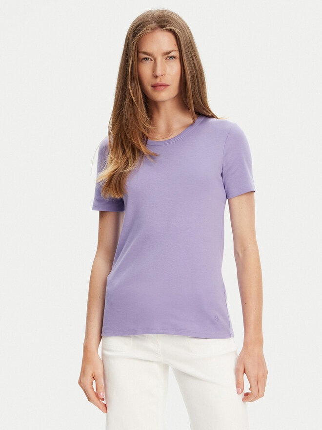 United Colors Of Benetton United Colors Of Benetton Футболка 3GA2E16A0 Фіолетовий Regular Fit