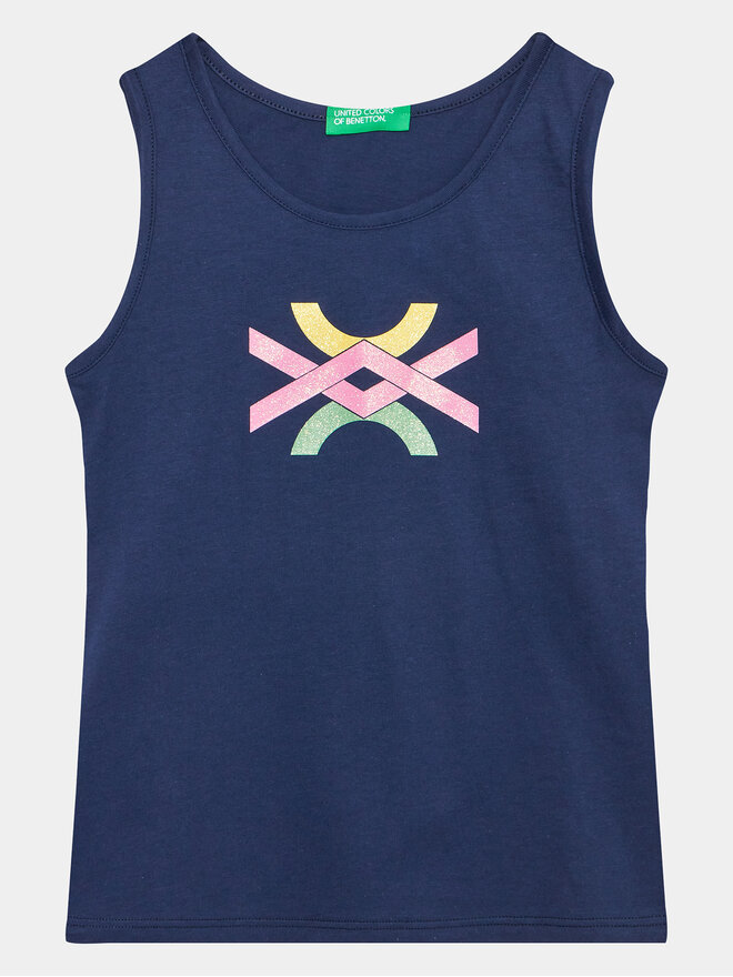 United Colors Of Benetton United Colors Of Benetton Top 3I1XCH012 Dunkelblau Regular Fit