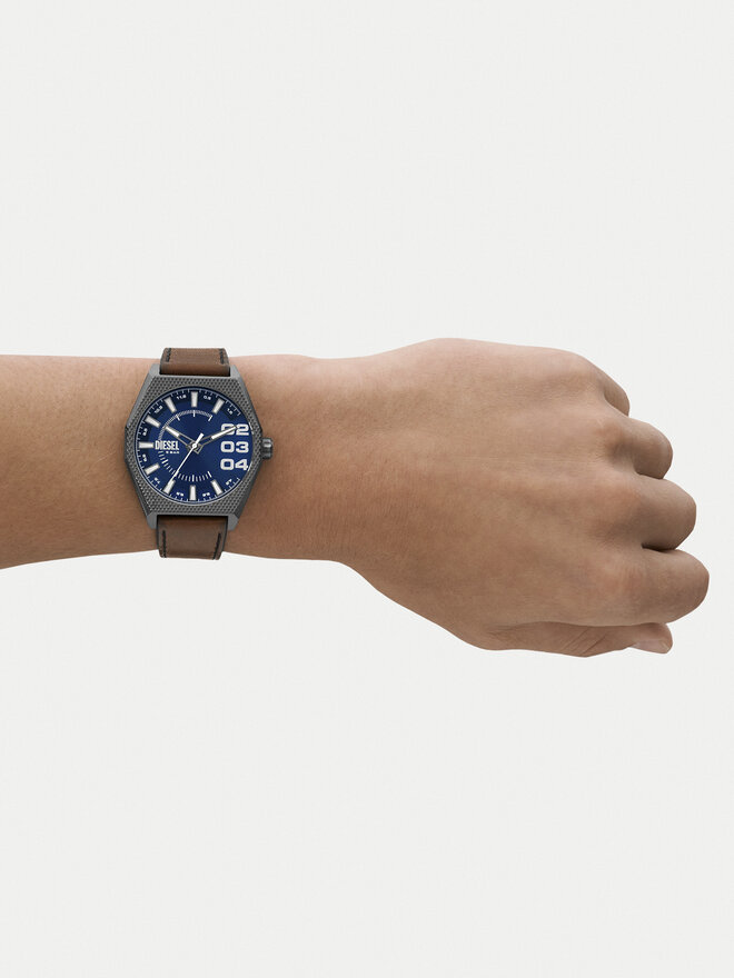 Diesel Uhr Diesel Double Scraper DZ2189 Braun