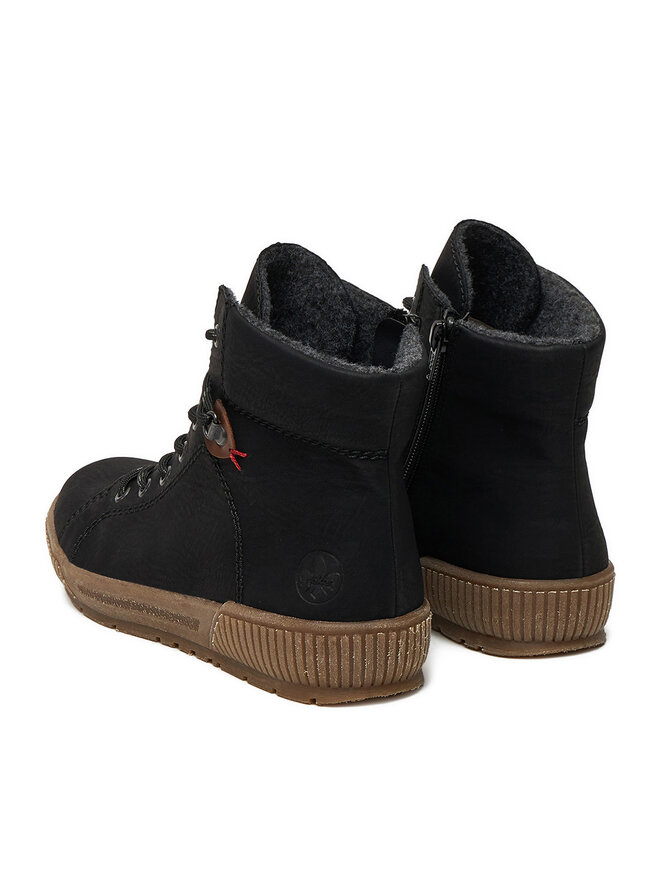 Rieker Botine Rieker N0730-00 Negru