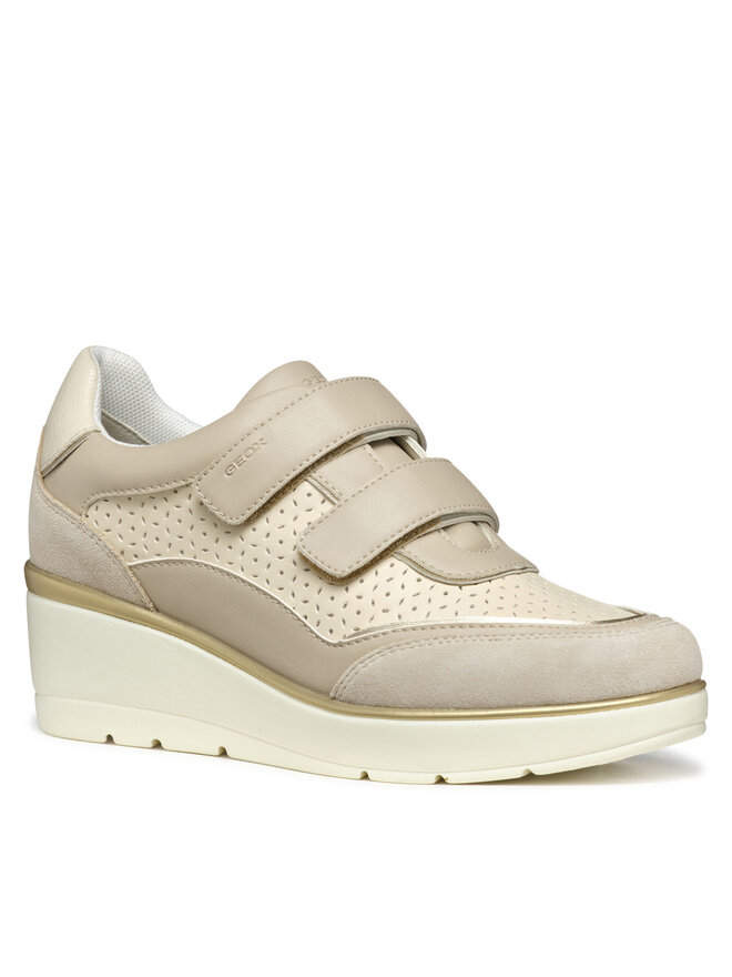 Geox Sneakersy Geox D Ilde D55RAA 05422 C1SH6 Béžová
