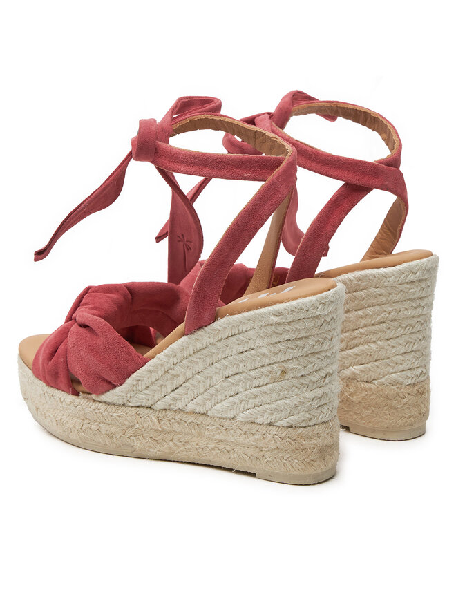 Manebi Еспадрили Manebi Hamptons Wedge Espadrilles With Knot W 1.5 WS Бордо