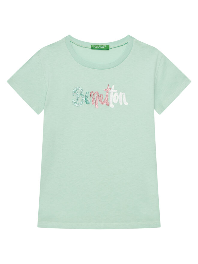 United Colors Of Benetton United Colors Of Benetton Camiseta 3I1XC10MZ Verde Regular Fit