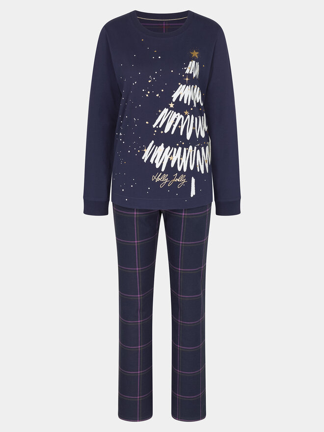 Triumph Triumph Pyjama Winter Moments PK X 10216527 Dunkelblau Regular Fit