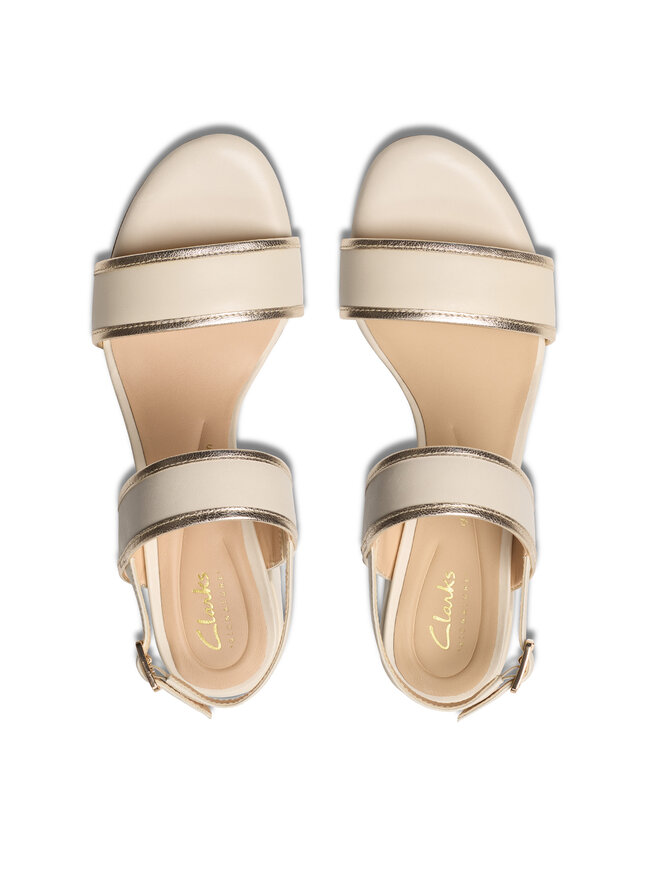 Clarks Sandały Clarks Ezoria Sling 26181301 Beżowy