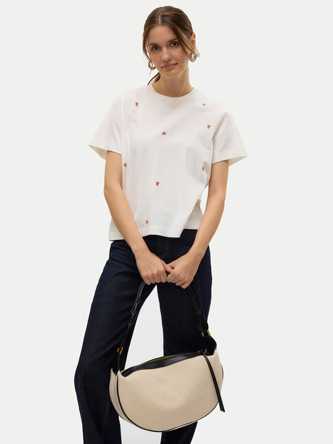 Vero Moda Vero Moda T-shirt Solvei 10325318 Bijela Regular Fit