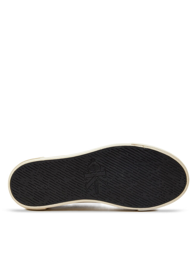 Calvin Klein Jeans Tenisice Calvin Klein Jeans Bold Vulc Flatf Low Lace Mix Mtl YW0YW01465 Crna