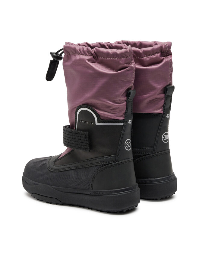 Geox Čizme za snijeg Geox J Bunshee PG Abx B J46HSB-0MEFU C8049 Crna