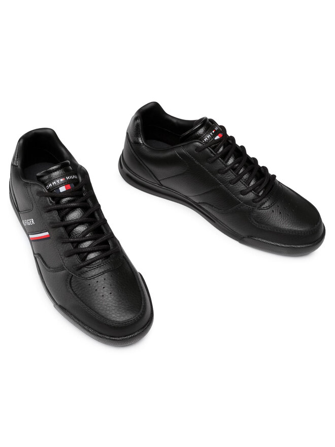 Sneakers Tommy Hilfiger Lightweight Leather Mix Sneaker FM0FM02988 Schwarz eschuhe