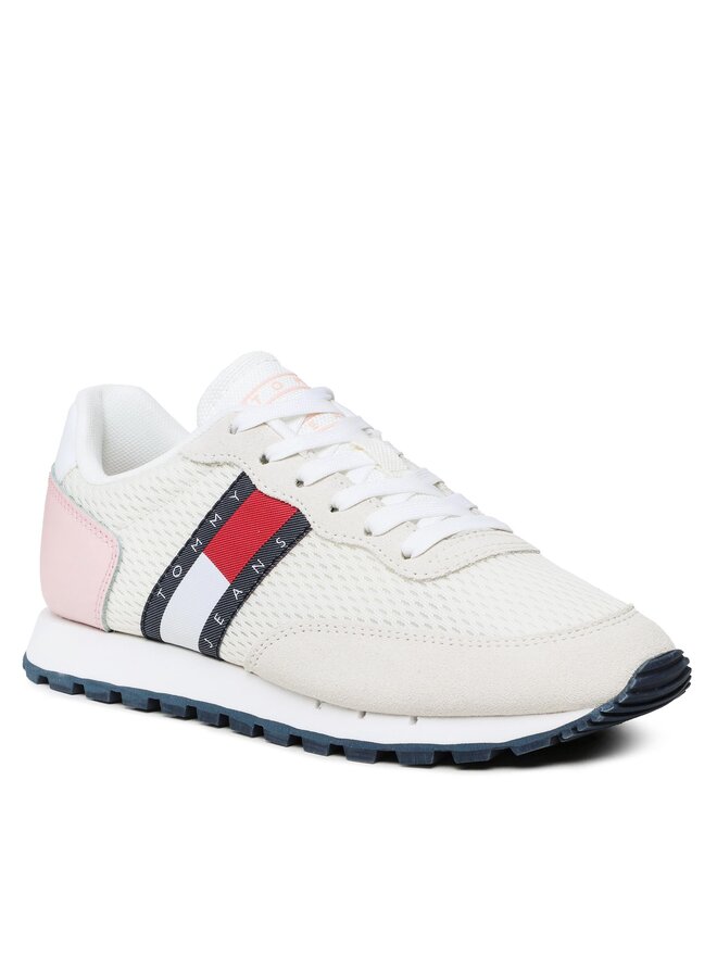 Tommy Jeans Sneakers Tommy Jeans Retro Runner EN0EN02121 Écru