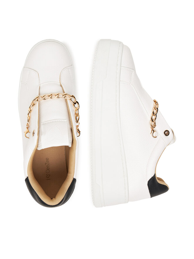 DeeZee Sneakersy DeeZee AM25231-B Biela