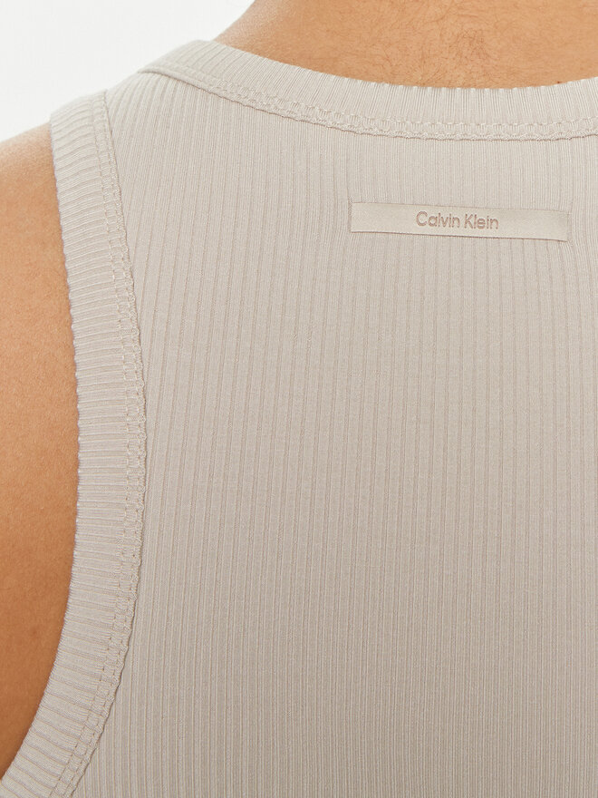 Calvin Klein Calvin Klein Felső K20K206554 Bézs Slim Fit